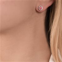 Orecchini Mirco Visconti Donna in Oro bianco Rubino 0.77 Ct Z685S/B5R - Z685S/B5R